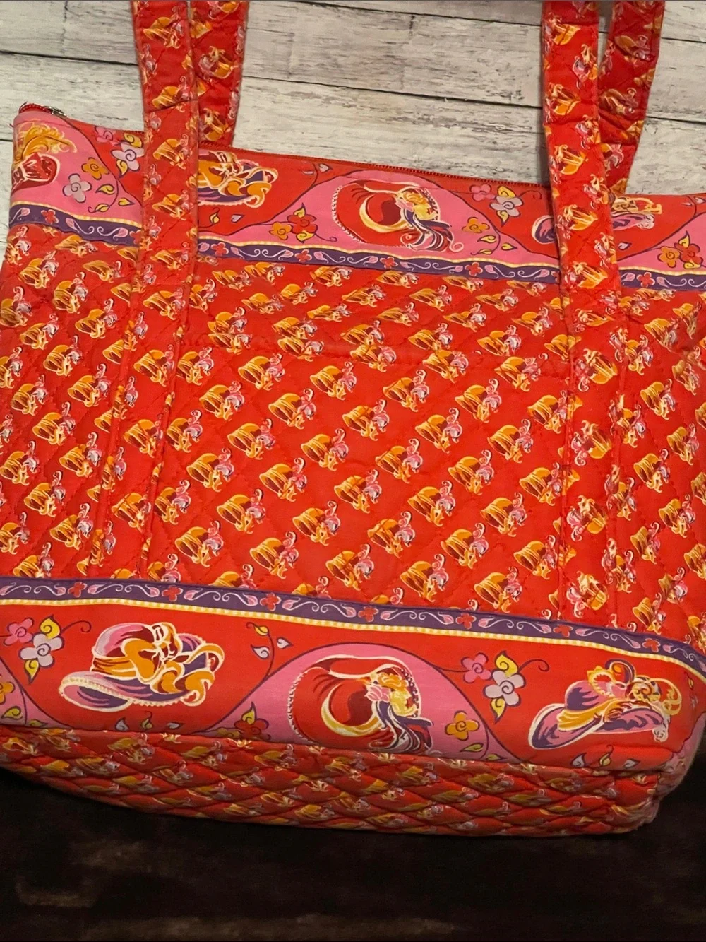 Vintage 2005 Quilted Red Hat Society Tote/Purse/Bag